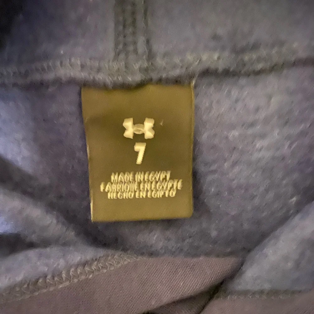 Under Armour Kids' Navy and Light Blue Hoodie Size 7